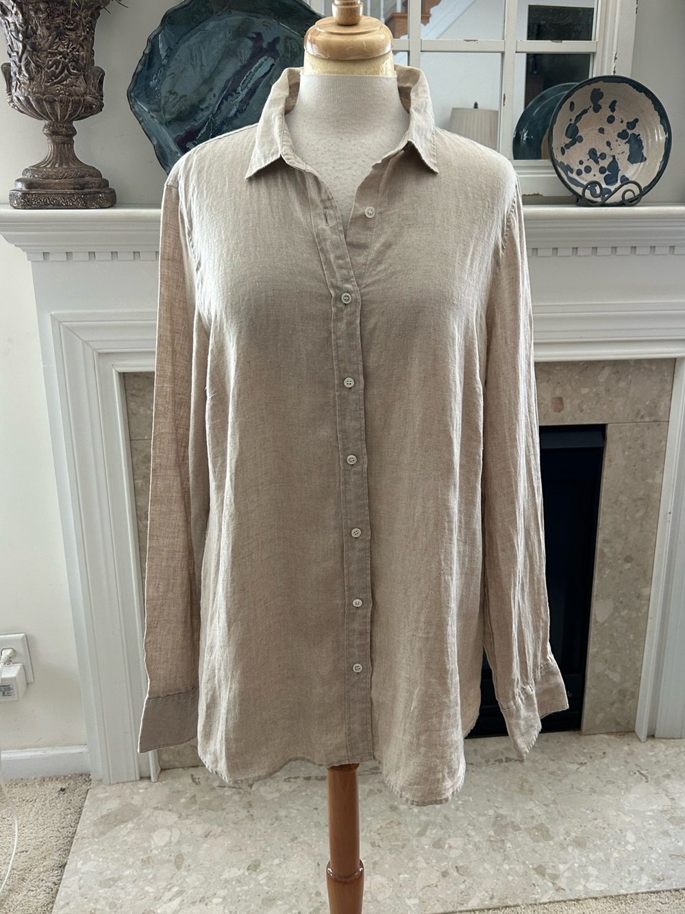 J. Crew Perfect Linen Button-Down Shirt